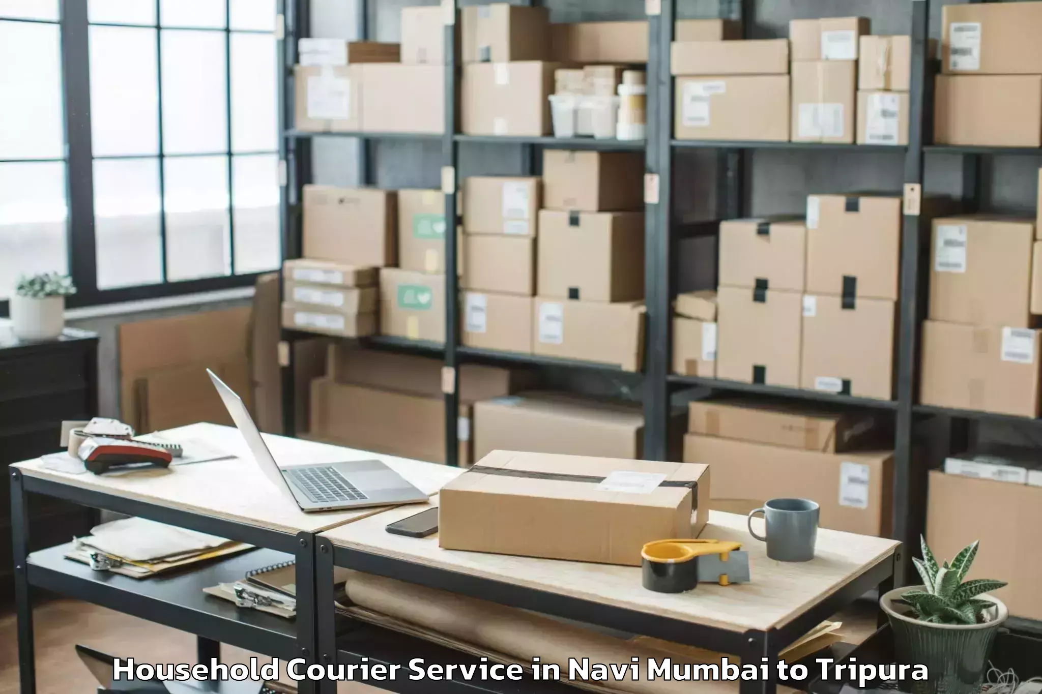 Trusted Navi Mumbai to Jampuii Hills Household Courier